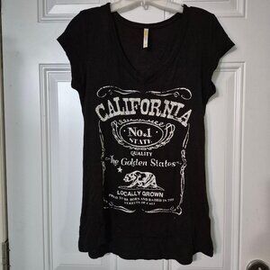 Lightweight T. Size Large,black. California.